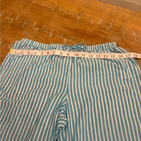 Ralph Lauren Aqua and White Striped Pajama Set - Picture 14 of 15